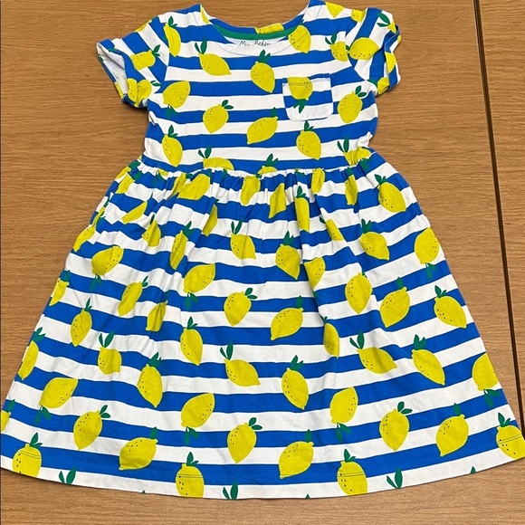 Mini Boden Other - Mini Boden lemon striped jersey dress size 11/12